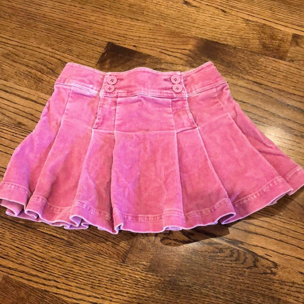 Boden corduroy pink pleated kilt skirt 9 10